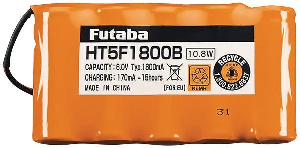 Futaba - 1800Mah 6.0V Nimh Transmitter Battery (5-Cell) 1