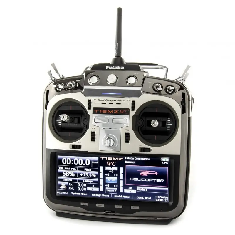 Futaba - 18Mz A 2.4Ghz Fasst Aircraft Spec Radio System W/2X R7008sb Receivers 1
