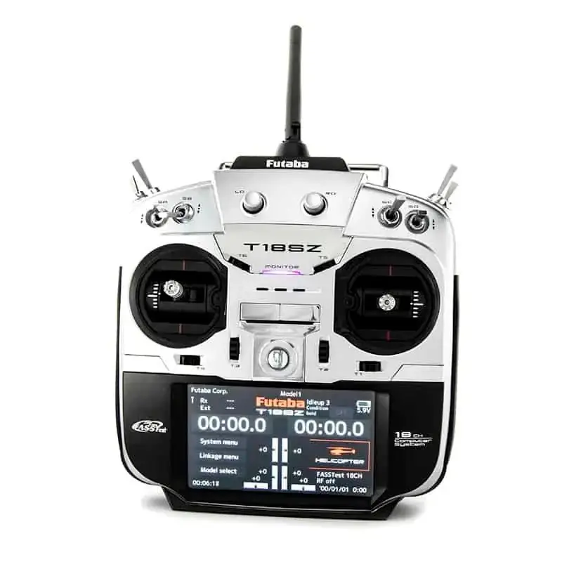 Futaba - 18Sz 18-Channel, Fasstest 2.4 Ghz, Heli Transmitter W/R7208sb Receiver 1