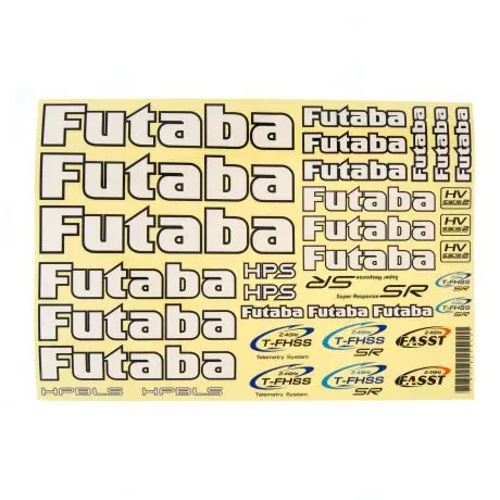 Futaba - Decal Sheet For Surface Vehicles 1