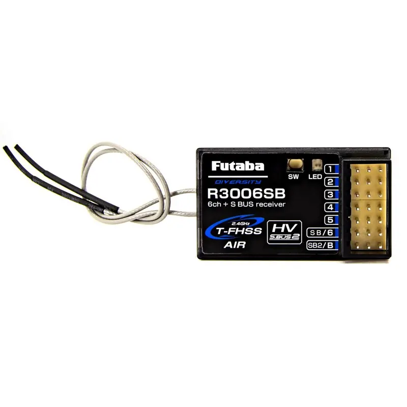 Futaba - R3006sb T-Fhss S.Bus 6-Channel Telemetry Receiver (2.4Ghz) 1