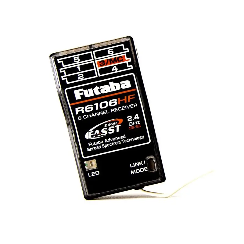 Futaba - R6106hf 2.4Ghz Fasst 6-Channel Micro Receiver For Short Range Flight 1