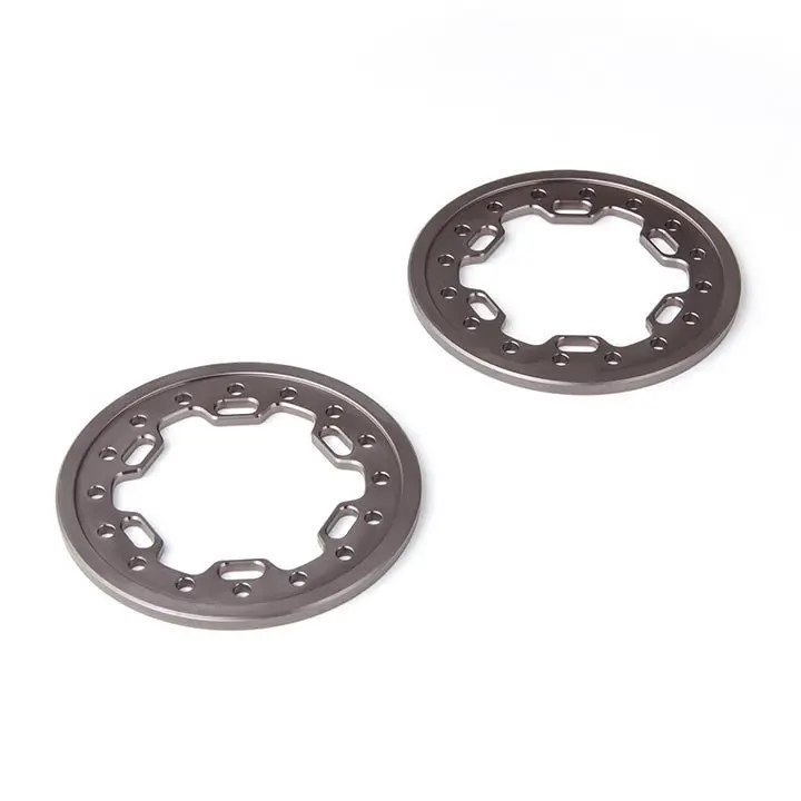 Gmade - 1.9" Aluminum Ring  Beadlock Ring Cl (Gun Metal) (2): Gom 1