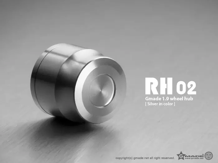 Gmade - 1.9 Rh02 Wheel Hubs (Silver) (4) 1