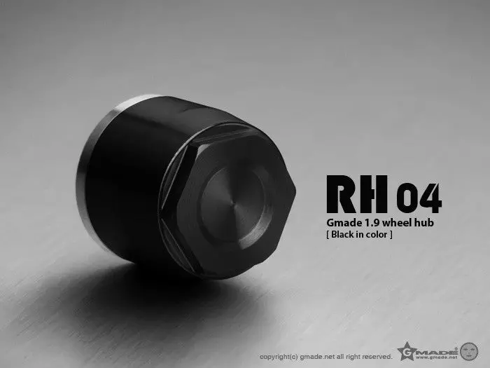 Gmade - 1.9 Rh04 Wheel Hubs (Black) (4) 1