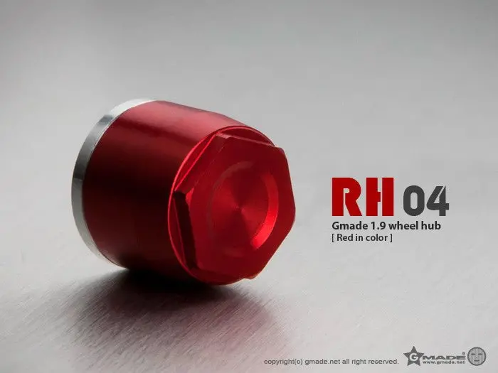 Gmade - 1.9 Rh04 Wheel Hubs (Red) (4) 1