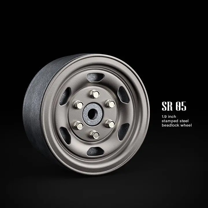 Gmade - 1.9 Sr05 Beadlock Wheels (Uncoated Silver) (2) 1