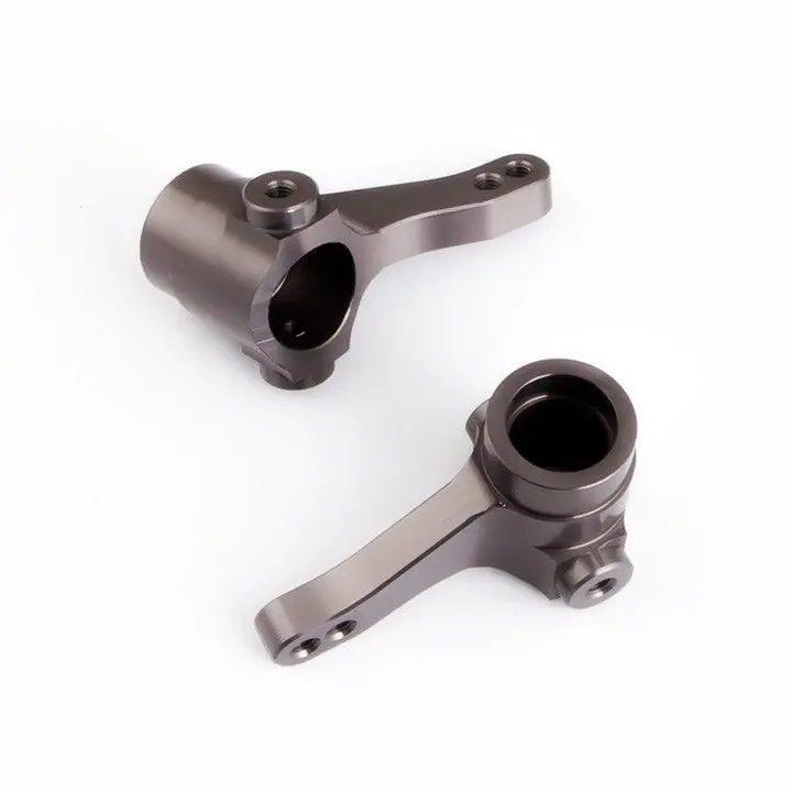Gmade - Aluminum One Piece Knuckle Arm (Titanium Gray) (2) For R1/Gs01 1