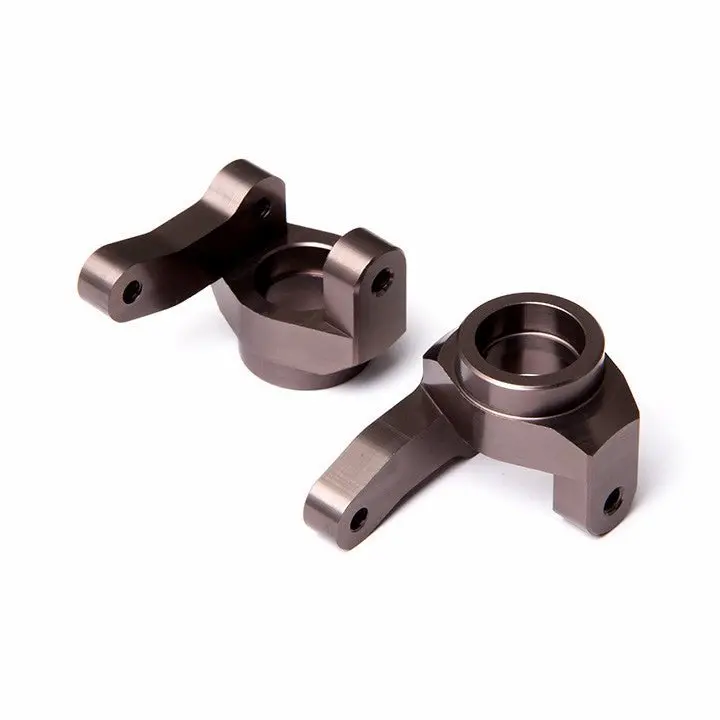 Gmade - Aluminum Zero Ackerman Knuckle Arm (Titanium Gray) (2) 1