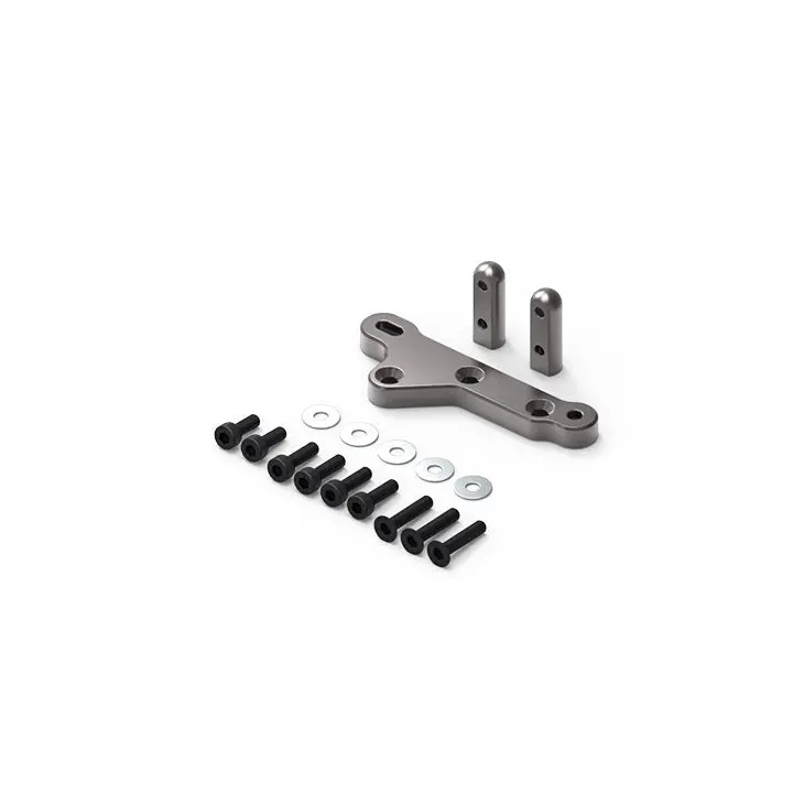Gmade - Ga60 Aluminum Axle Servo Mount (Titanium Gray): Gom 1