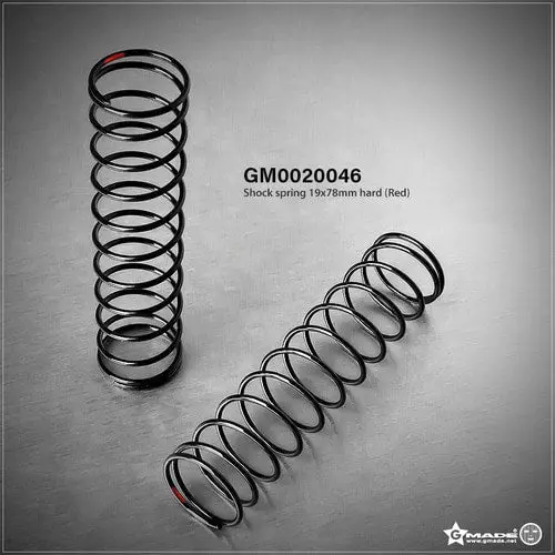 Gmade - Hard Shock Spring, 19X78mm, Red 1