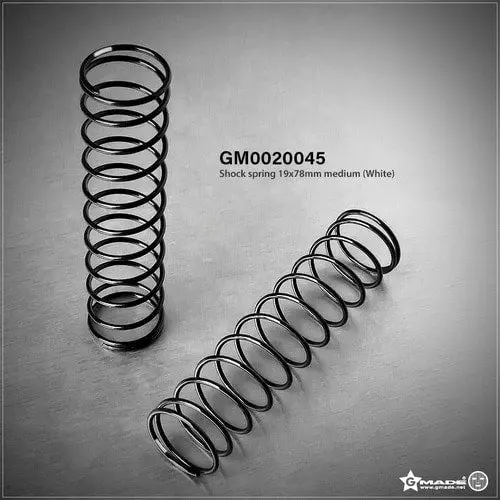 Gmade - Medium Shock Spring, 19X78mm, White 1