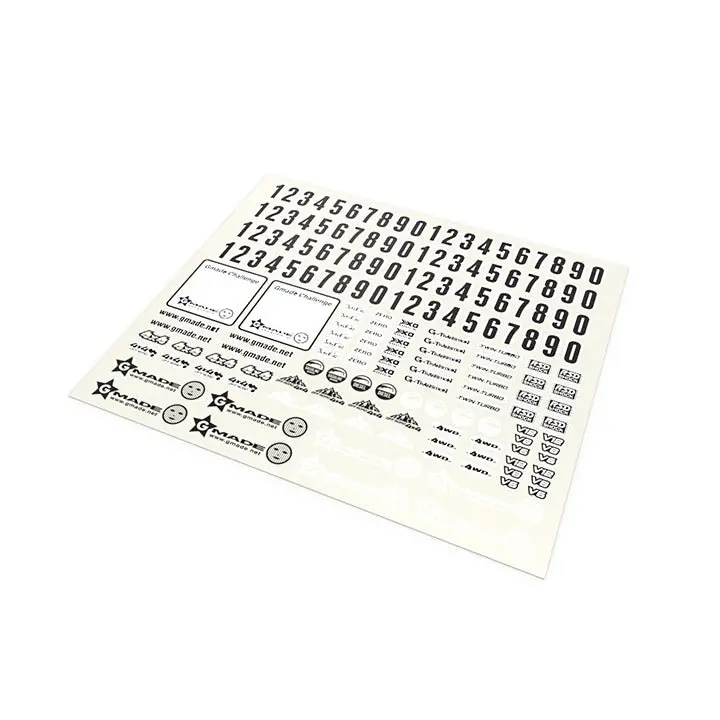 Gmade - Sponsor Decal Sheet: Gom 1