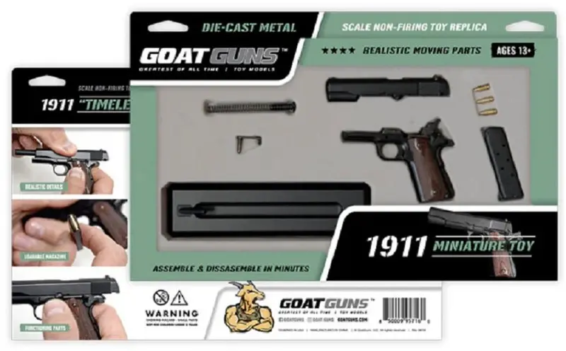 Goatguns - 1/2.5 Scale Die Cast 1911 Model Pistol, Black 2