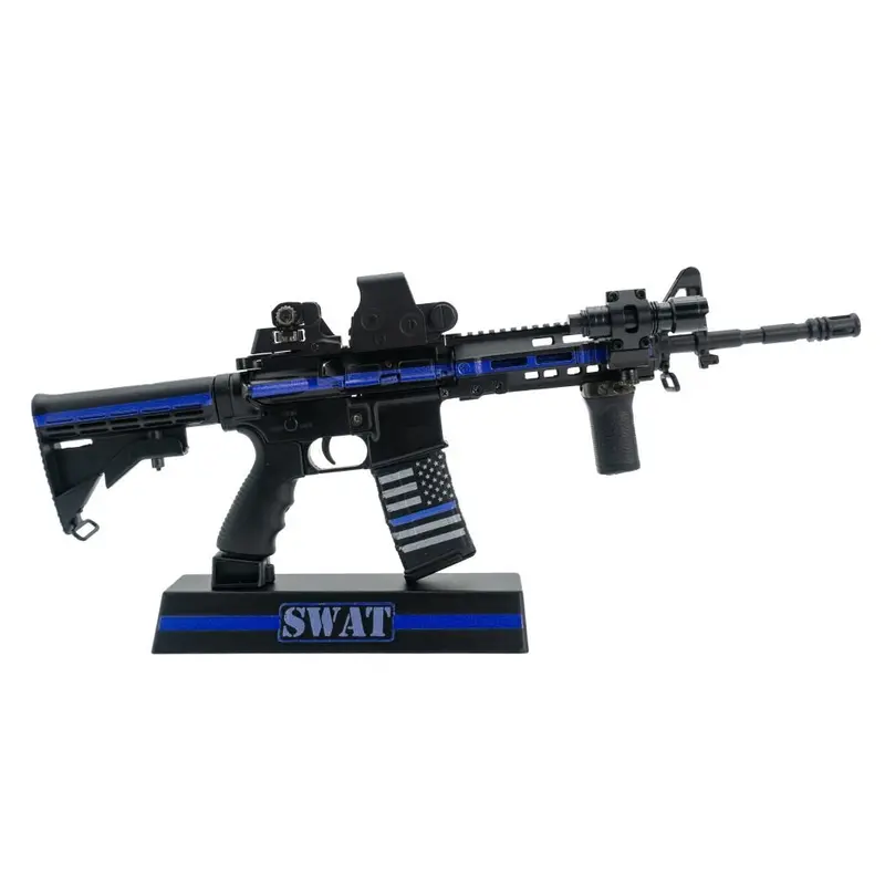 Goatguns - Mini Ar-15 In Thin Blue Line Swat Theme 1
