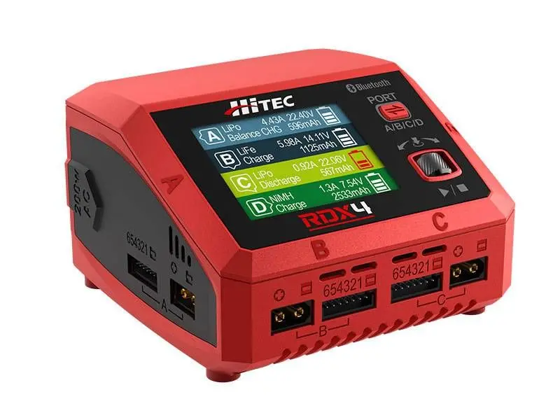 Hitec - Rdx4 4 Port Ac/Dc Multi-Function Smart Charger 1