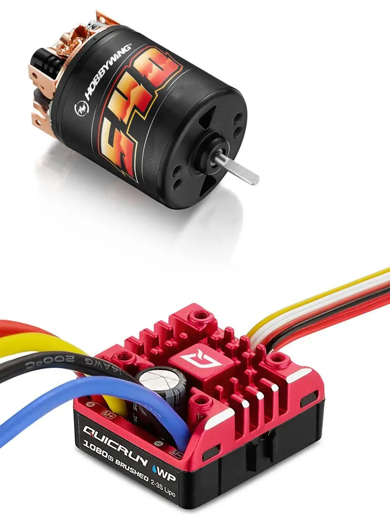 Hobbywing - Quicrun 1080 G2 Esc With Brushed 540, 40T Motor Combo 1