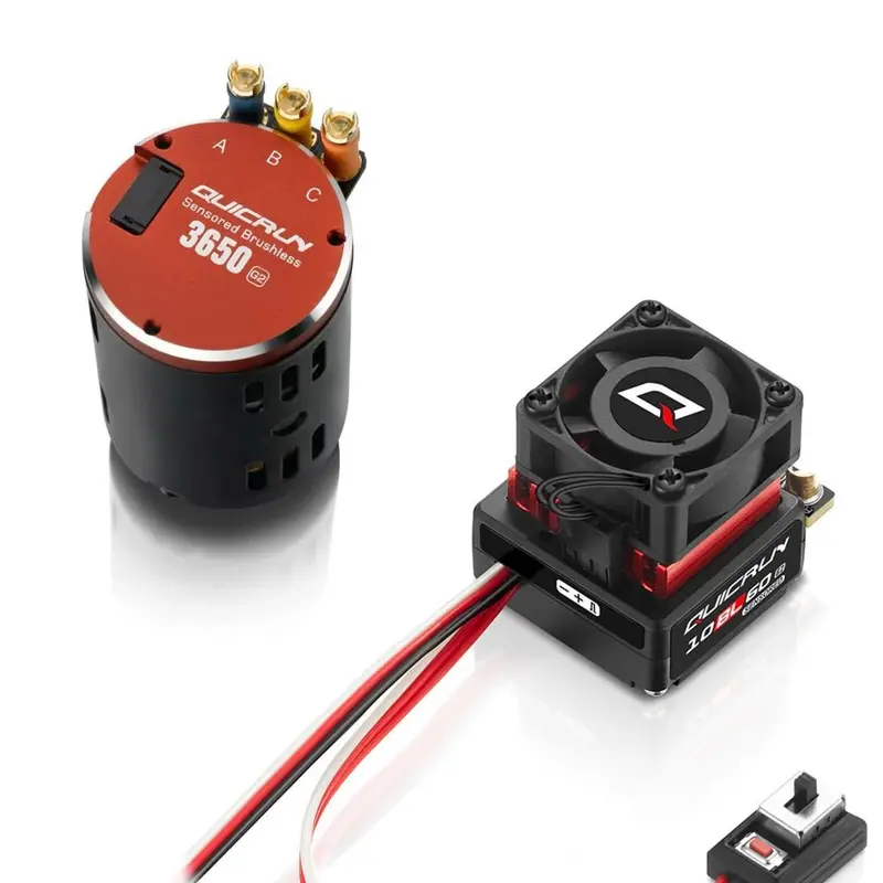 Hobbywing - Quicrun 10Bl60 Sd G2 Esc & Qr3650 Sd 25.5T G2 Motor Combo (2S) 2