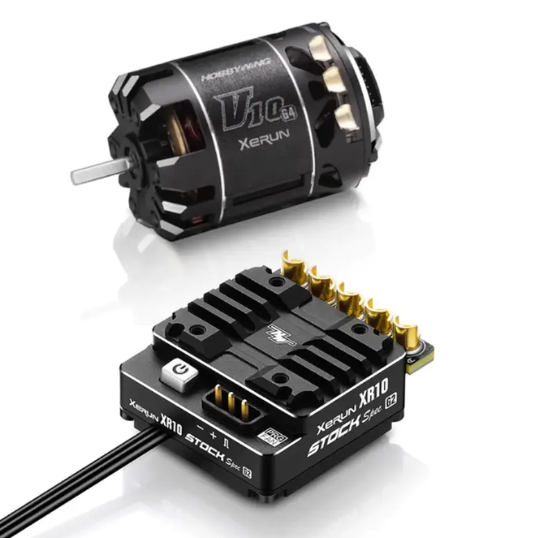Hobbywing - Xerun Combo Xr10 Stock 2S G2 Esc & V10 G3r 25.5T Motor 1