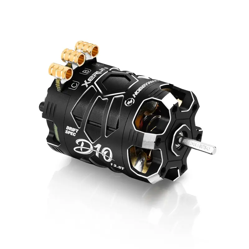 Hobbywing - Xerun D10 Brushless Drift Motor -13.5T, 2900Kv, Stealth Edition (Black) 1