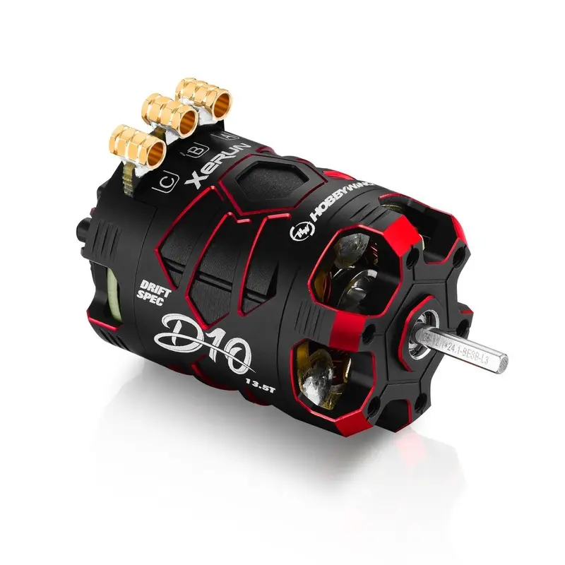 Hobbywing - Xerun D10 Brushless Drift Motor - 2900Kv, Passion Edition (Red) 1