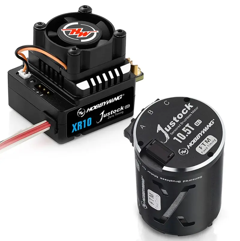 Hobbywing - Xerun Xr10 Justock G3s, Js2 10.5T G2.1 Motor Combo 1
