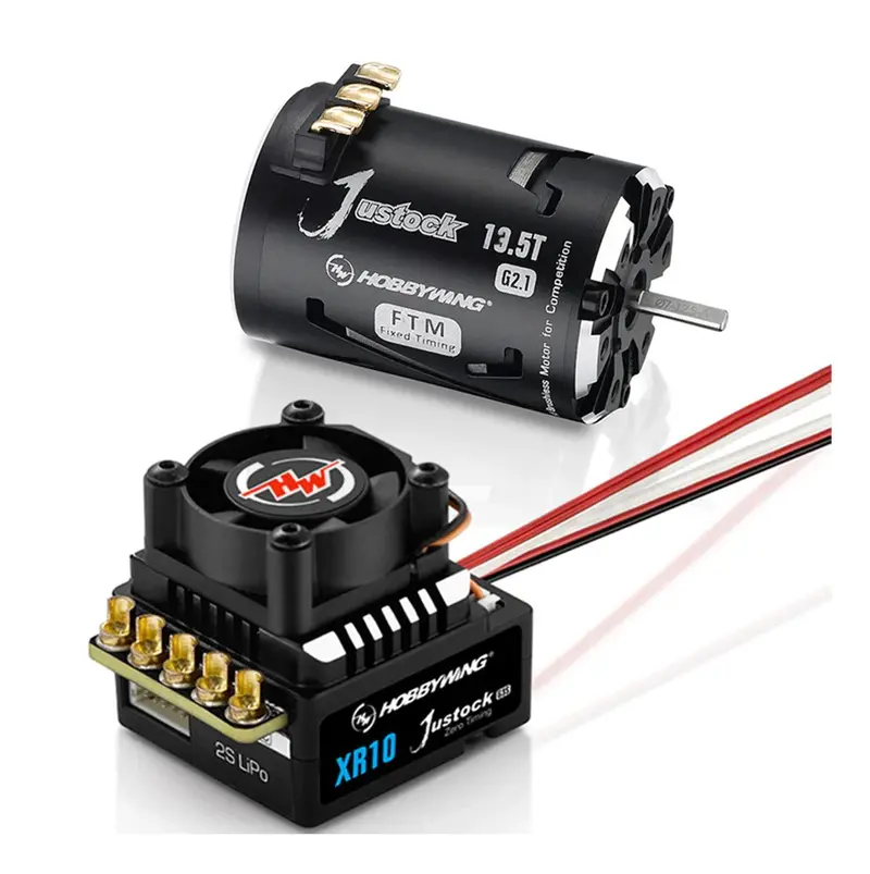 Hobbywing - Xerun Xr10 Justock G3s, Js4 13.5T G2.1 Motor Combo 1