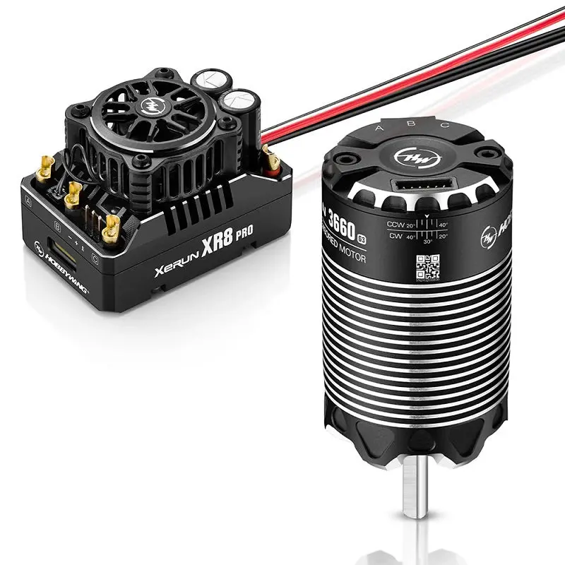 Hobbywing - Xerun Xr8 Pro G3 Esc & 3660Sd 3200Kv G3 Motor Combo (2-3S) 1