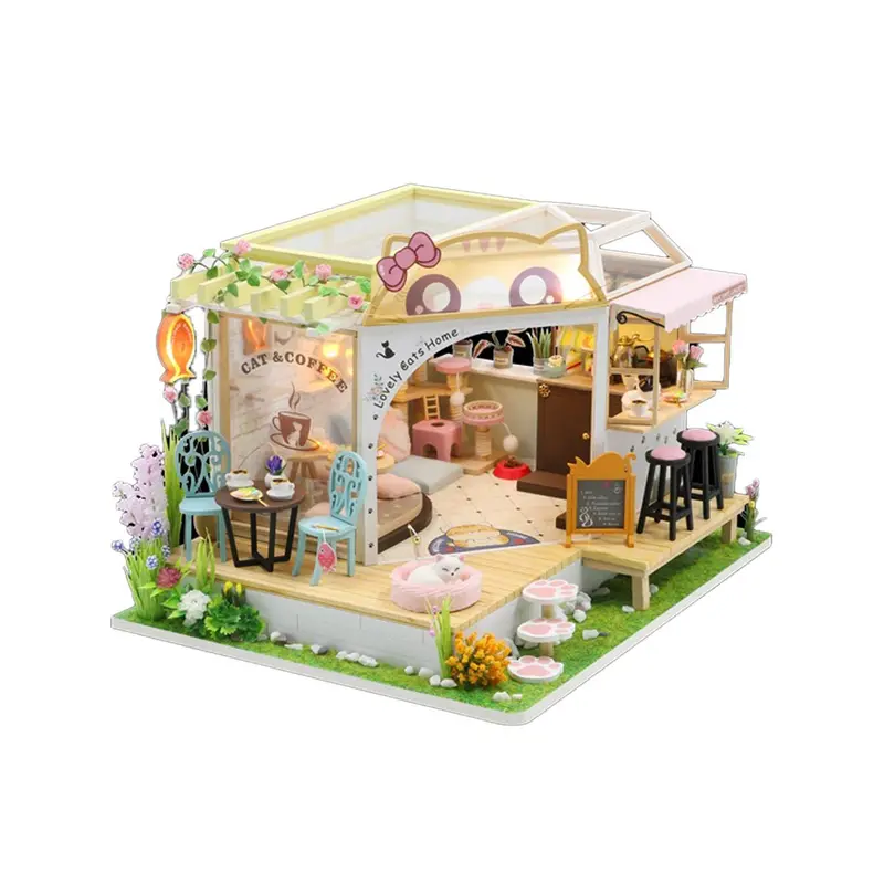Hongda - Cat Cafe Garden With Dust Cover 1