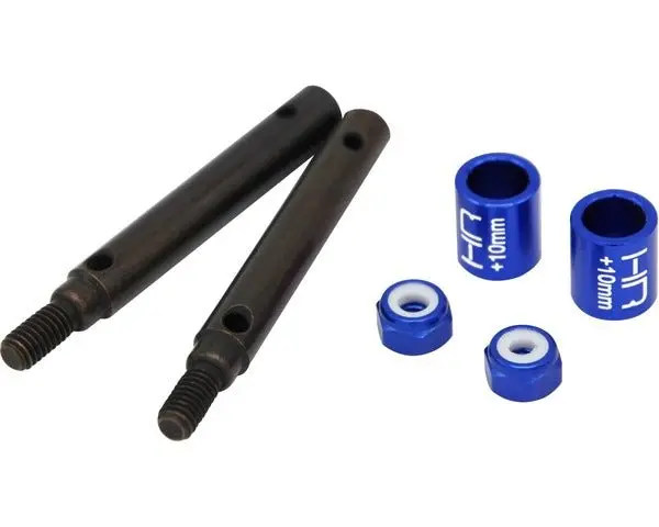Hot Racing - +10Mm S2 Spring Steel Portal Drive Stub Axles, For Traxxas Trx-4 1