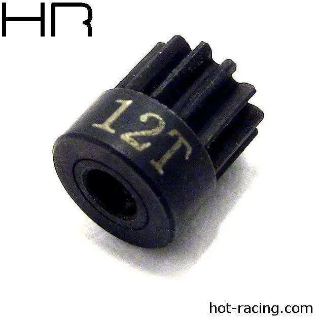 Hot Racing - 12 Tooth 48 Pitch Hardened Steel Pinion, 1/8 Bore 1