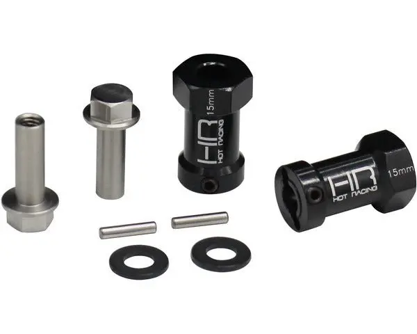 Hot Racing - 15Mm Wheel Hub Extensions W/ 12Mm Hex (2), For Axial Scx Wraith 1