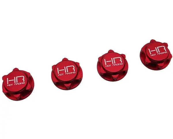 Hot Racing - 17Mm Serrated Closed End Dirt Shield Wheel Nuts, For Arrma 1/8 1