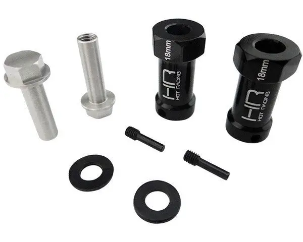 Hot Racing - 18Mm Wheel Hub Extensions W/ 12Mm Hex (2), For Axial Scx Wraith 1
