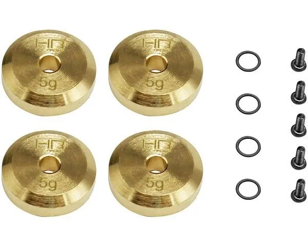 Hot Racing - +4Mm Steel Axles Brass Weight, For Scx24 1