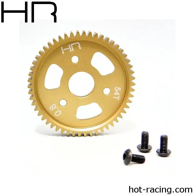 Hot Racing - 54 Tooth Aluminum Spur Gear, 32 Pitch (0.8Mod) 1