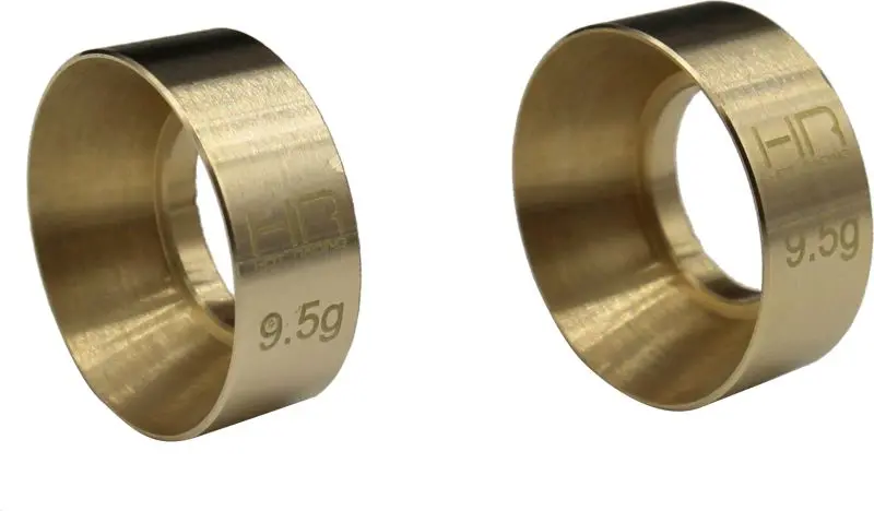 Hot Racing - 9.5G Brass Kmc Machete Wheel Weights, For Axial Scx24 1