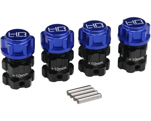 Hot Racing - Aluminum +10Mm Splined 17Mm Hubs, Hex, For Traxxas E-Revo 2.0 1