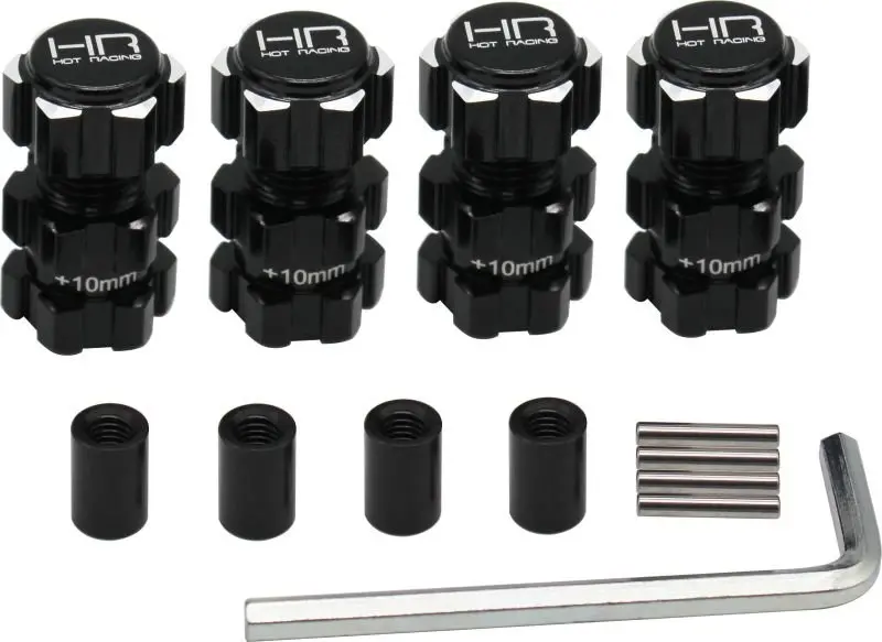Hot Racing - Aluminum 17Mm Hex Hubs, 10Mm Offset, For Arrma 1/10 4S Blx 1