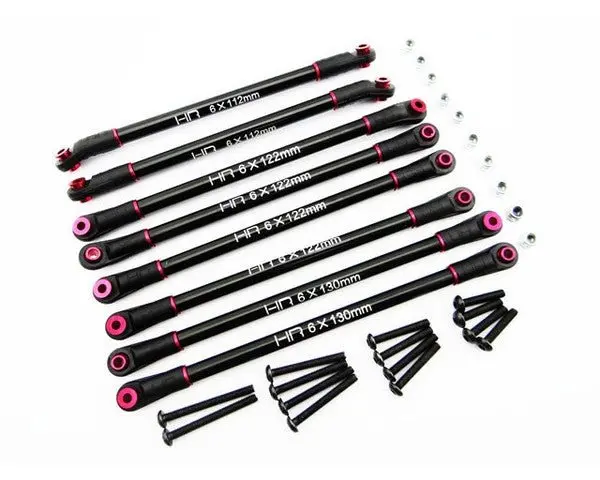 Hot Racing - Aluminum 4 Link Wheelbase Links Set, 12.3" (313Mm), For Axial Scx10 1