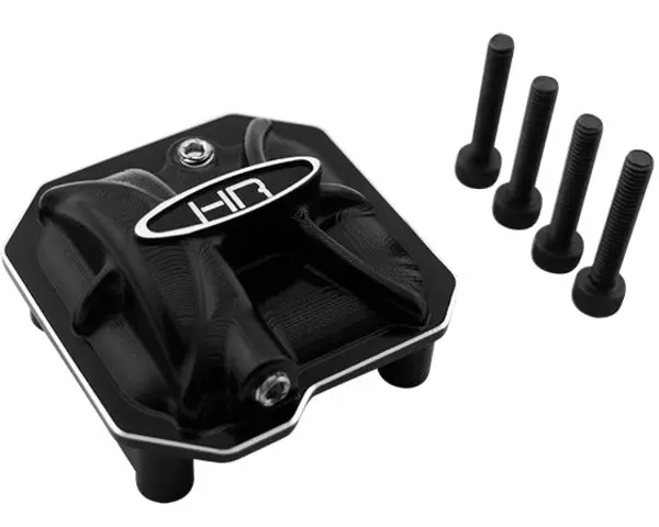 Hot Racing - Aluminum Ar44 Axle Differential Covers, Black, For Axial Scx Ii 1