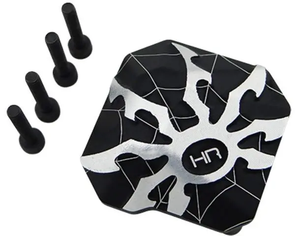 Hot Racing - Aluminum Ar44 Axle Differential Spider Covers, For Axial Scx2 (Black) 1