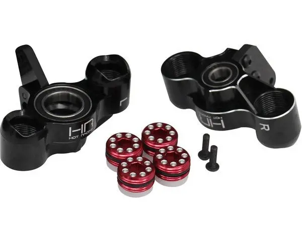 Hot Racing - Aluminum Axle Carriers W/ Bearings, Black, For Arrma Kraton Outcast 1