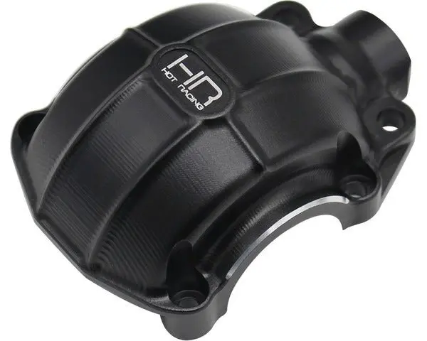 Hot Racing - Aluminum Cnc Differential Covers, For Traxxas Unlimited Desert Racer, Black 1