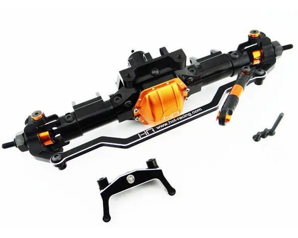 Hot Racing - Aluminum Front Axle Assembly W/Hardened Steel Gear For Axial Scx10 (Original), Ax10 1