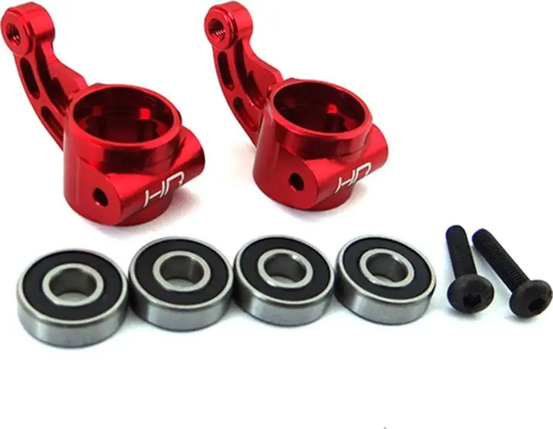 Hot Racing - Aluminum Oversized Bearing Knuckle, For Arrma 2Wd, Red 1