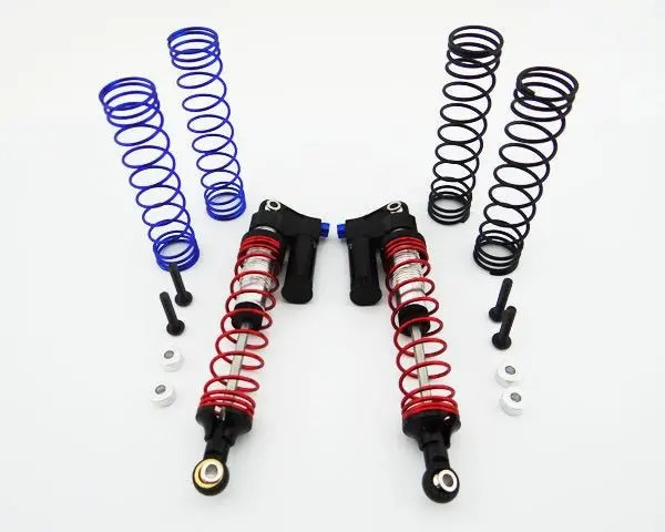 Hot Racing - Aluminum Piggyback Shocks W/ Adjustable Rebound, For 1/10 Scale Scx10 Trucks 1