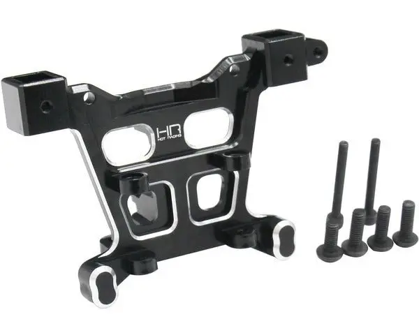 Hot Racing - Aluminum Rear Body Mount (Black), For Traxxas E-Revo 2 1