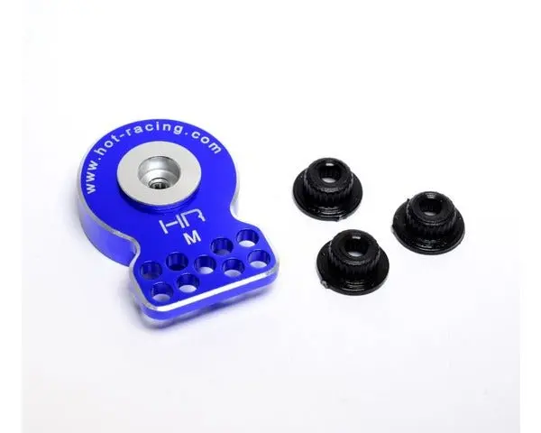 Hot Racing - Aluminum Servo Saver, Medium Duty, Blue 1