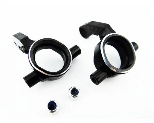 Hot Racing - Aluminum Steering Blocks W/Carbon Fiber Steering Arms, Rc10b5, Rc10b5m, Rc10b5m Lite, Rc10t5m 1